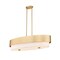 Z-Lite Counterpoint Linear Chandelier, 5-Light, 16 In.W x 42 In.L x 10.5 In.H, Modern Gold/White 495-42L-MGLD - alternate 1